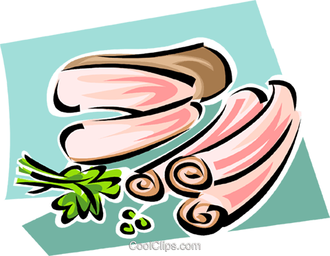 Bacon Royalty Free Vector Clip Art Illustration - Bacon Royalty Free Vector Clip Art Illustration (480x373)