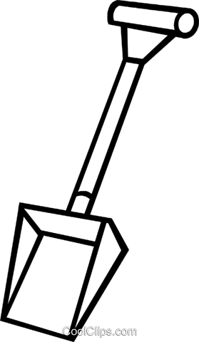 Snow Shovel Royalty Free Vector Clip Art Illustration - Snow Shovel Royalty Free Vector Clip Art Illustration (279x480)
