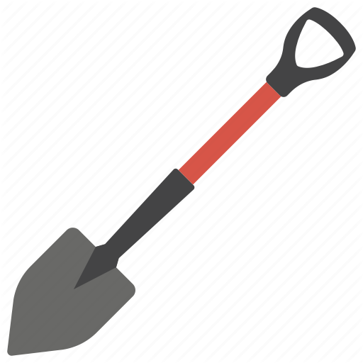 Digging Gardening Shovel Icon - Digging Gardening Shovel Icon (512x512)