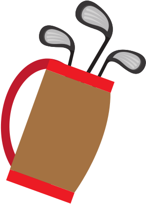 Golf Club Bag Vector - Golf Club Bag Vector (550x550)