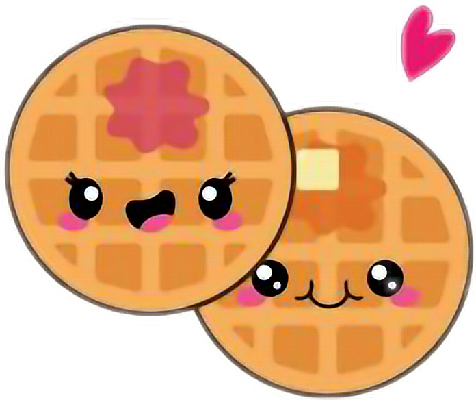 Food Kawaiifood Kawaiiwaffles - Food Kawaiifood Kawaiiwaffles (696x584)