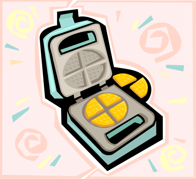 Waffle Clipart Toaster - Waffle Clipart Toaster (768x700)