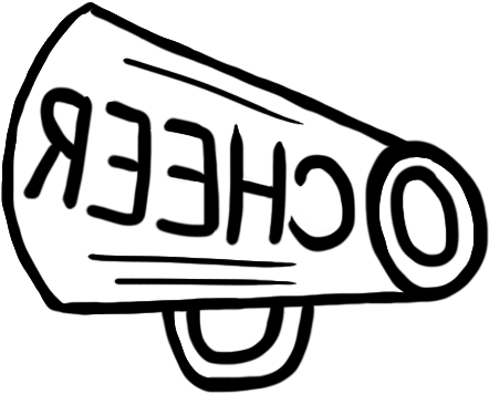 Download Blue Cheer Megaphone Clipart Clipart Panda - Download Blue Cheer Megaphone Clipart Clipart Panda (442x356)