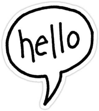 Hello Clipart - Hello Clipart (375x360)