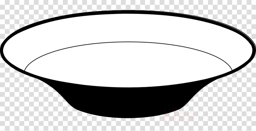 Dish Black And White Clipart Tableware Bowl Clip Art - Dish Black And White Clipart Tableware Bowl Clip Art (900x460)