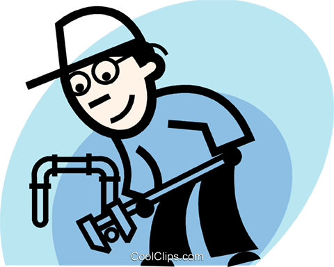 Plumbers Royalty Free Vector Clip Art Illustration - Plumbers Royalty Free Vector Clip Art Illustration (480x384)