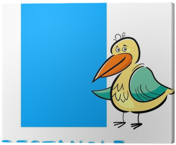 Rectangle Shape With Cartoon Bird Canvas Print • Pixers® - Rectangle Shape With Cartoon Bird Canvas Print • Pixers® (400x400)