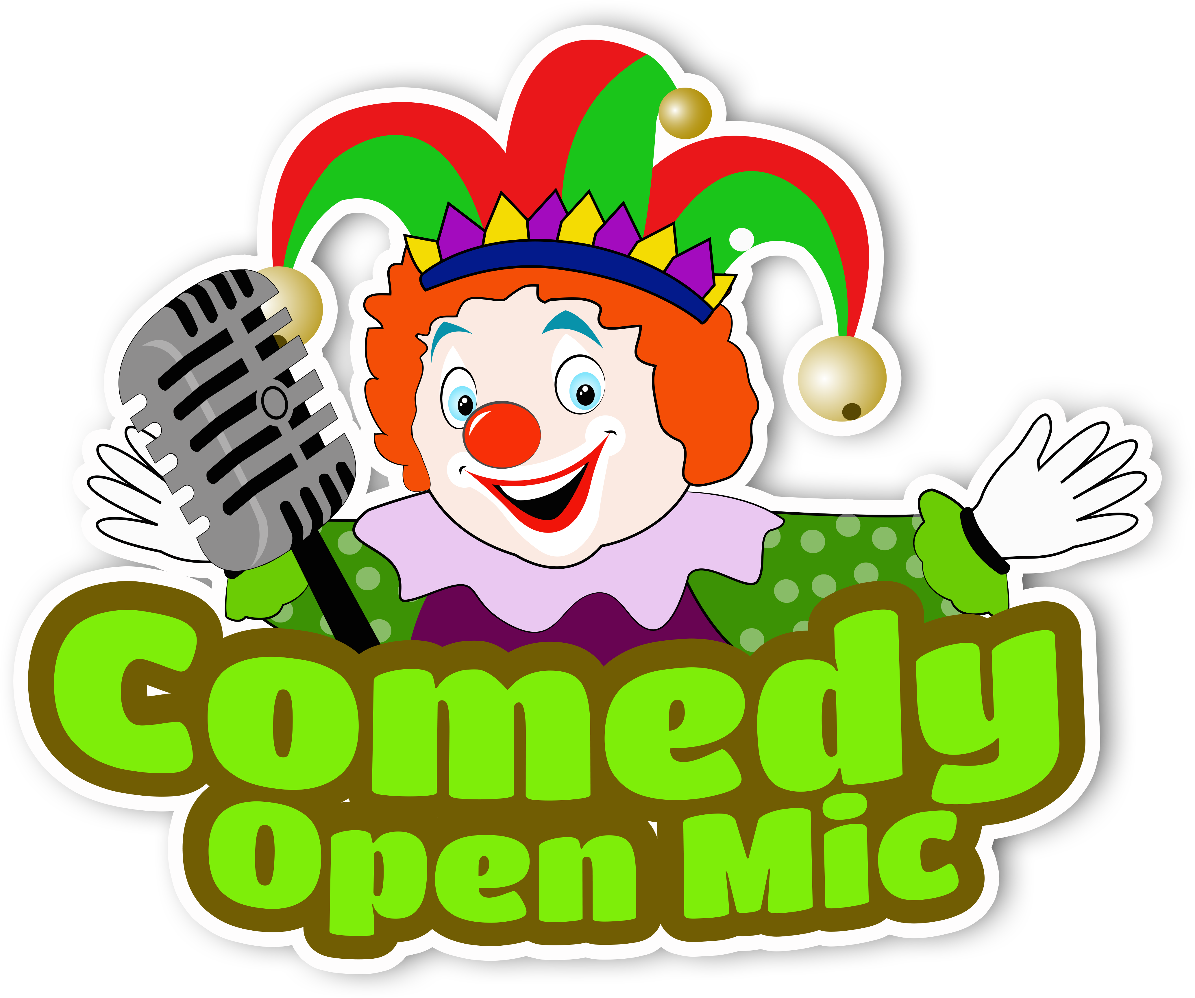 Comedy Open Mic Logo - Comedy Open Mic Logo (6080x3763)