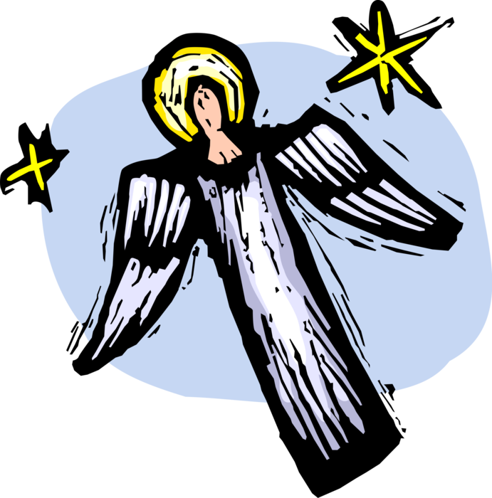 Christian Angel With Wings - Christian Angel With Wings (691x700)