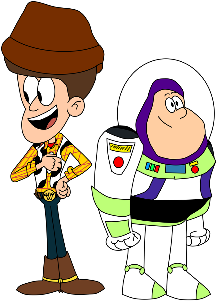Woody And Buzz Lightyear In The Loud House Style By - Woody And Buzz Lightyear In The Loud House Style By (739x1081)