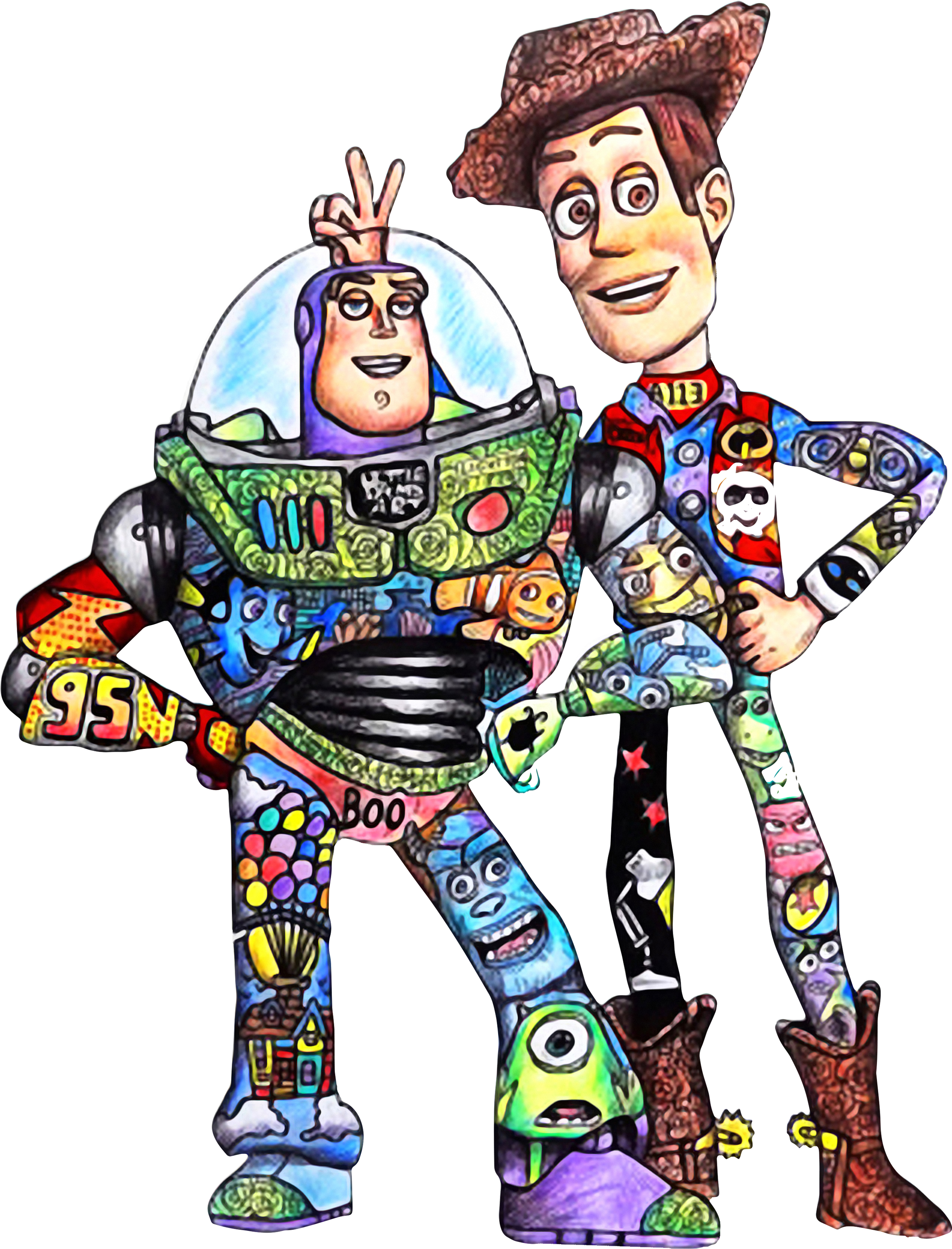 Toy Story Character Buzz Lightyear And Woody Shirt, - Toy Story Character Buzz Lightyear And Woody Shirt, (2400x3200)