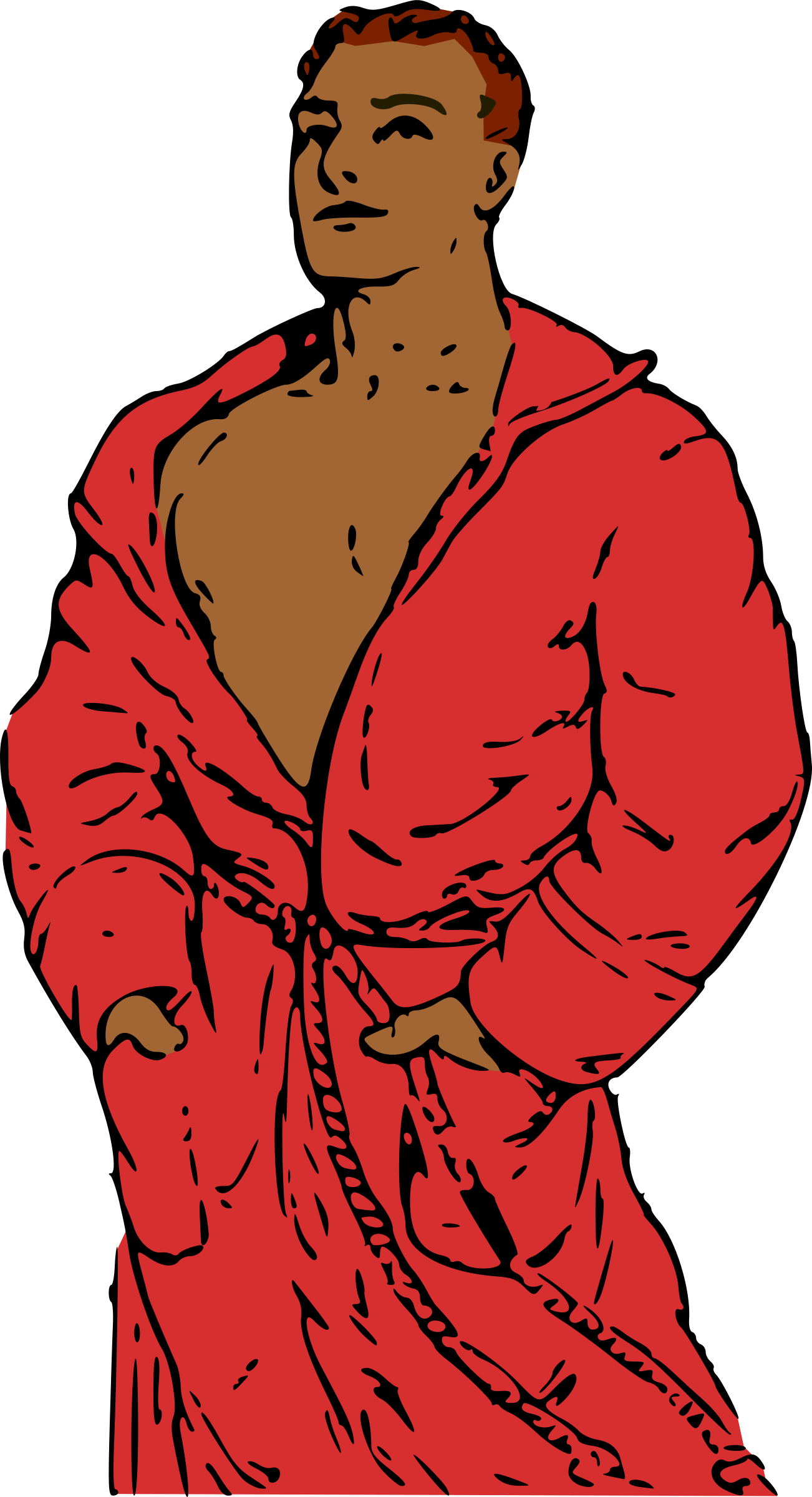 Man In Bathrobe - Man In Bathrobe (1302x2400)