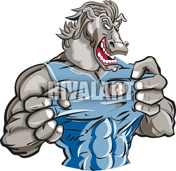 Bronco Mascot Clip Art Clipart - Bronco Mascot Clip Art Clipart (361x351)