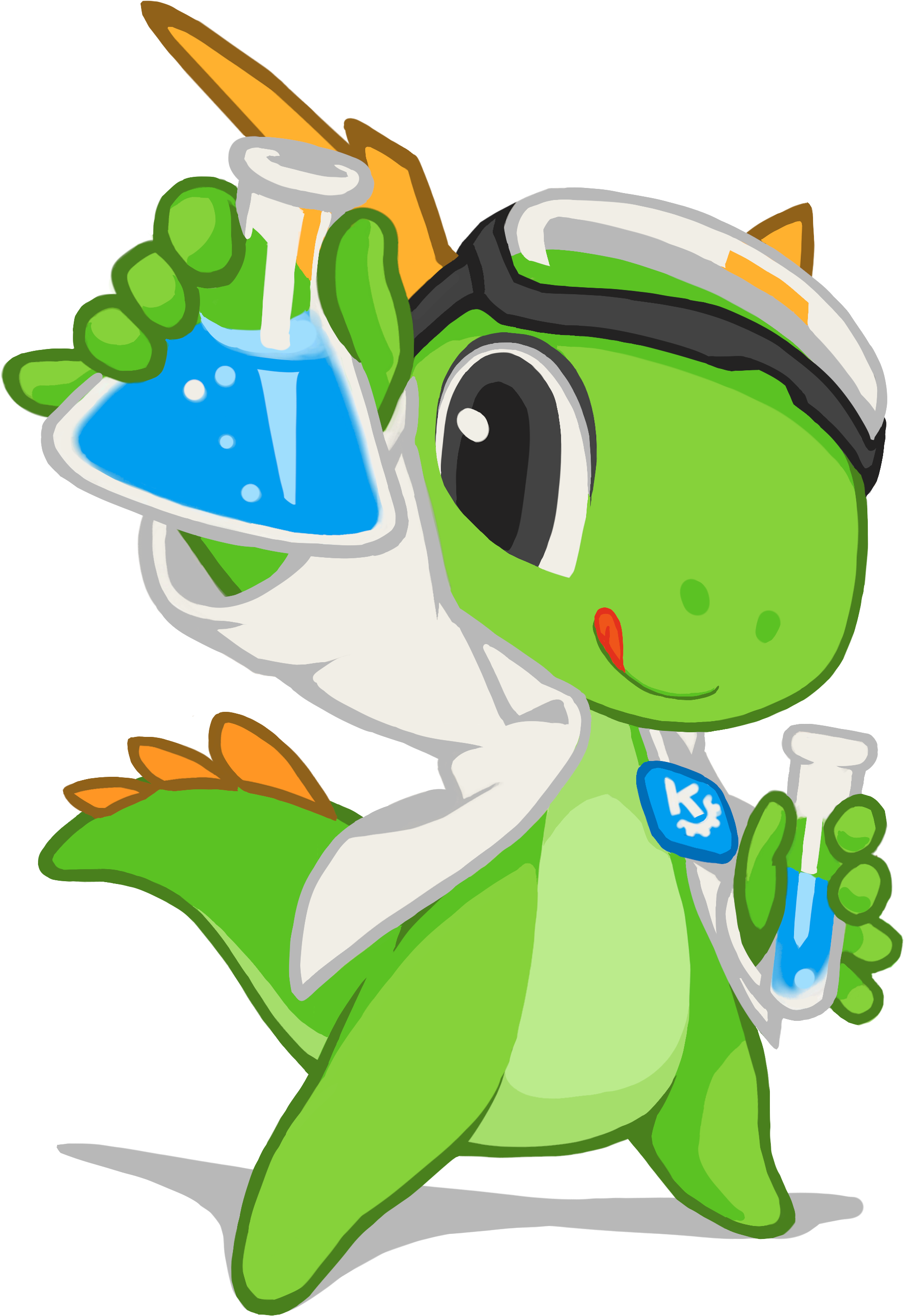 Kde Mascot Konqi For Science And Experimental Applications - Kde Mascot Konqi For Science And Experimental Applications (2480x3508)
