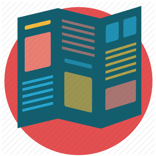 Brochure Leaflet Paper Icon - Brochure Leaflet Paper Icon (512x512)