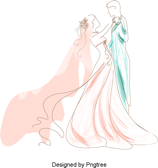Vector Wedding, Wedding Clipart, Characters, People - Vector Wedding, Wedding Clipart, Characters, People (638x677)