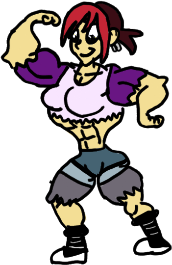 Mina's Biceps By Normeloso2 - Mina's Biceps By Normeloso2 (400x573)