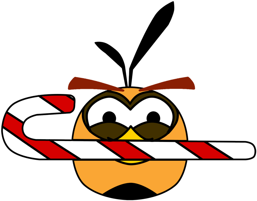 Angry Orange Bird Christmas By Bs-recall - Angry Orange Bird Christmas By Bs-recall (900x717)