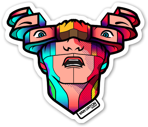 Total Recall Sticker - Total Recall Sticker (600x519)