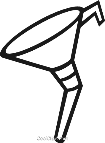 Funnel Royalty Free Vector Clip Art Illustration - Funnel Royalty Free Vector Clip Art Illustration (354x480)