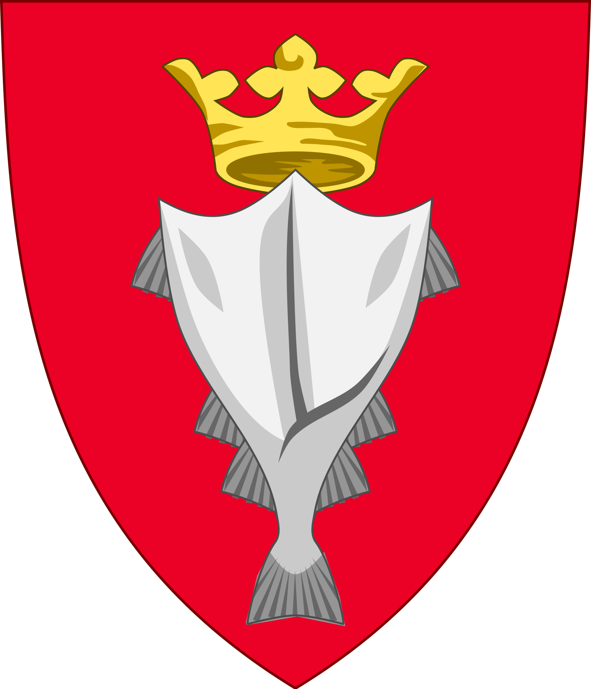 Fish Crest Symbol Clipart - Fish Crest Symbol Clipart (2000x2333)