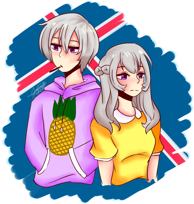 [hetalia/nyotalia] Iceland By Perrigloss - [hetalia/nyotalia] Iceland By Perrigloss (885x903)