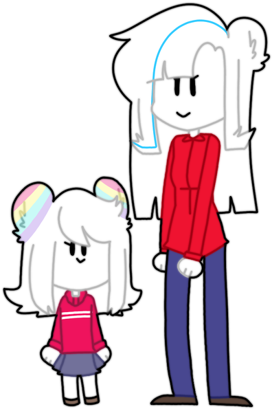 Same Person, Different Timeline By Sketchzydraws - Same Person, Different Timeline By Sketchzydraws (400x603)