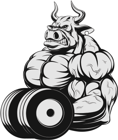 Bodybuilding Clipart Bull - Bodybuilding Clipart Bull (600x600)