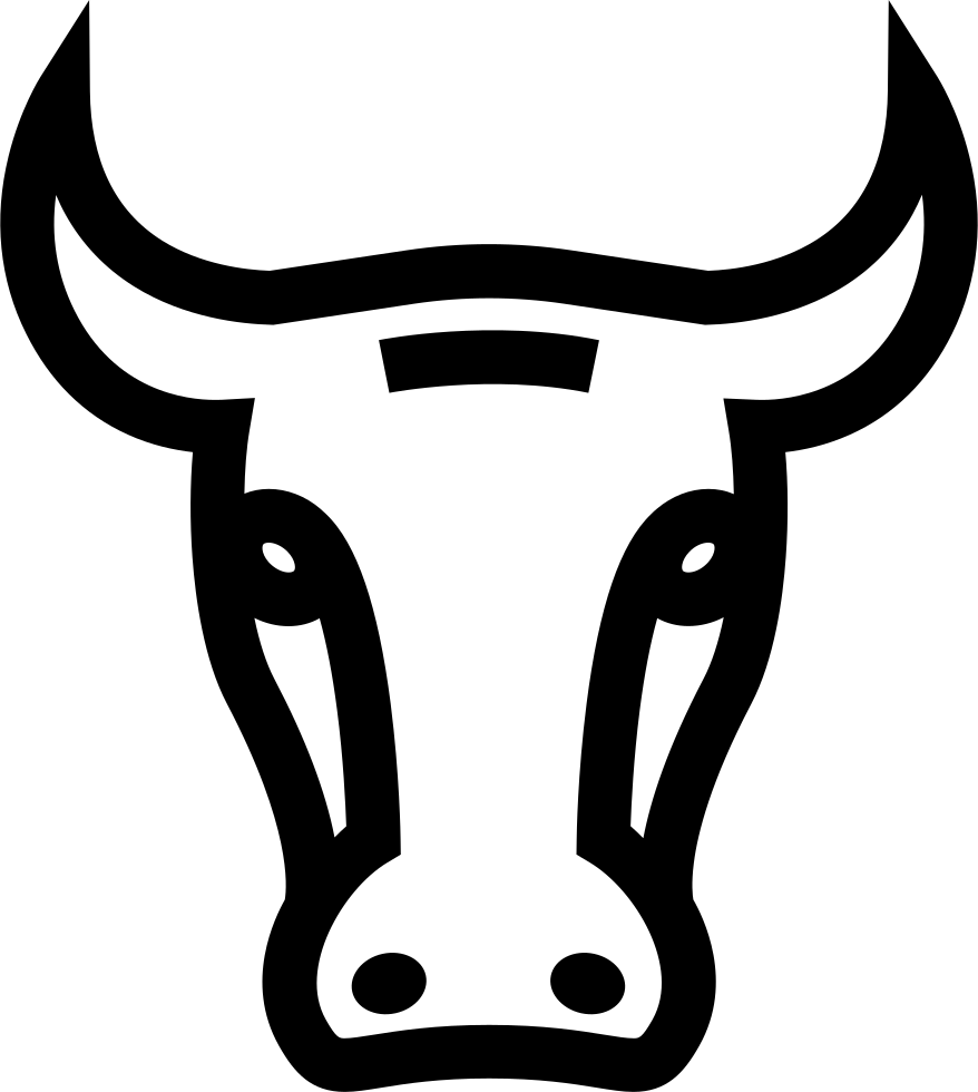 Bull Face Frontal Outline Comments - Bull Face Frontal Outline Comments (878x980)