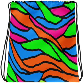 Numin Looks Distortion Drawstring Bag - Numin Looks Distortion Drawstring Bag (400x400)