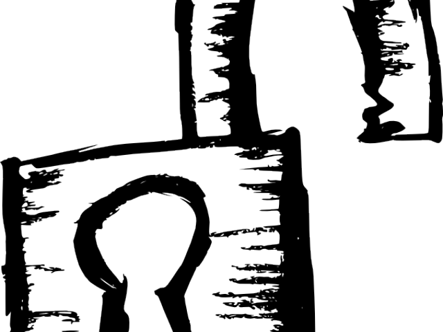 Lock Clipart Sketch - Lock Clipart Sketch (640x480)