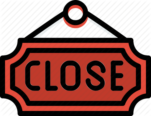 Closed Clipart Business Closed - Closed Clipart Business Closed (512x392)