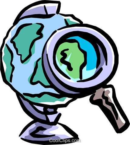 Close Examination Royalty Free Vector Clip Art Illustration - Close Examination Royalty Free Vector Clip Art Illustration (428x480)