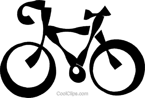 Bicycle Royalty Free Vector Clip Art Illustration - Bicycle Royalty Free Vector Clip Art Illustration (480x325)
