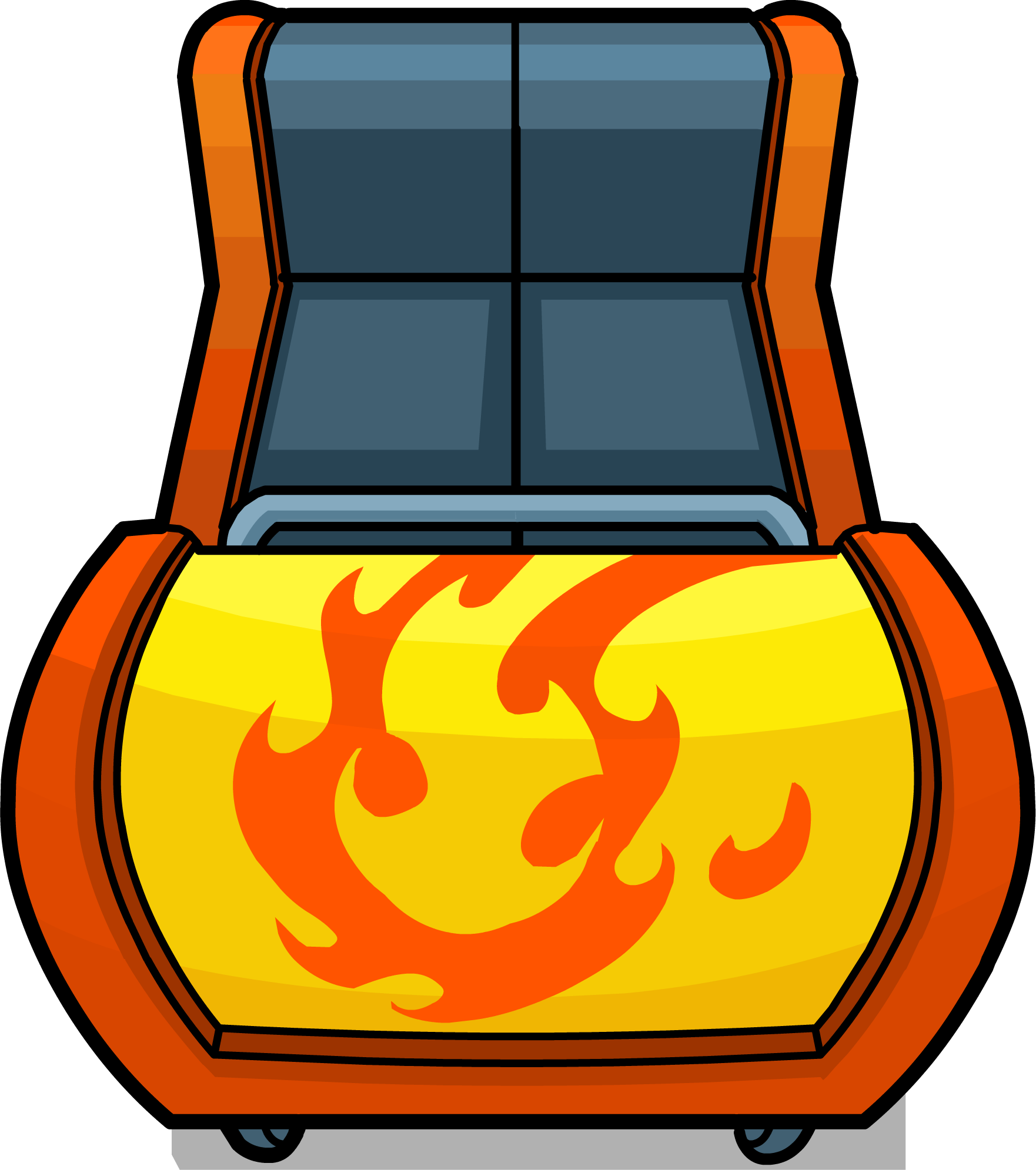 Image Orange Cart Sprite Png Club Penguin - Image Orange Cart Sprite Png Club Penguin (1762x1991)
