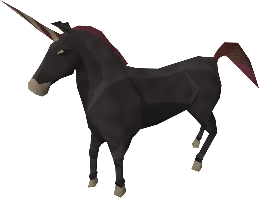 Black Unicorn Foal Runescape - Black Unicorn Foal Runescape (993x759)