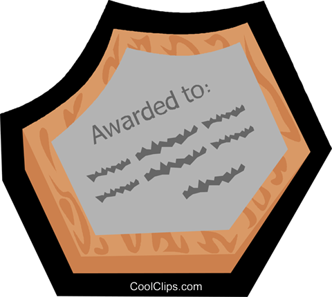 Plaque Royalty Free Vector Clip Art Illustration - Plaque Royalty Free Vector Clip Art Illustration (480x430)