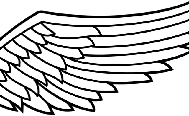 Right Clipart Angel Wing - Right Clipart Angel Wing (640x480)