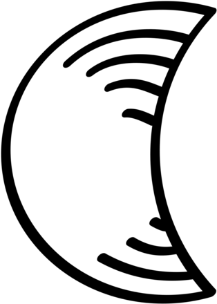 Computer Icons Moon Drawing Inkscape Line Art - Computer Icons Moon Drawing Inkscape Line Art (623x749)