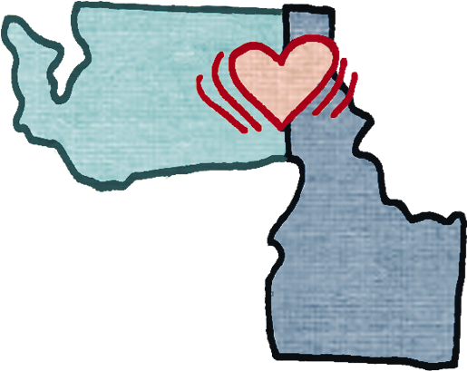 Inland Northwest Map - Inland Northwest Map (520x420)
