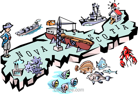 Nova Scotia Map Royalty Free Vector Clip Art Illustration - Nova Scotia Map Royalty Free Vector Clip Art Illustration (480x325)