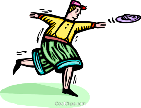 Boy Throwing A Flying Disc Royalty Free Vector Clip - Boy Throwing A Flying Disc Royalty Free Vector Clip (480x369)