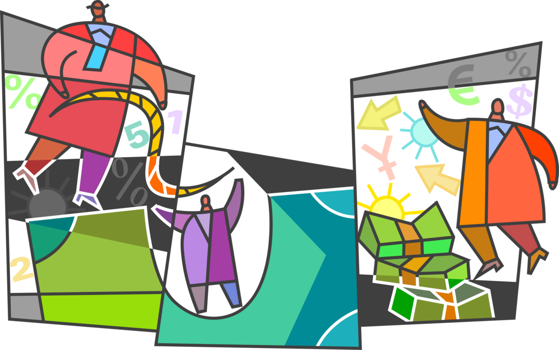 Vector Illustration Of Corporate Lifeline Rope To Climb - Vector Illustration Of Corporate Lifeline Rope To Climb (1116x700)