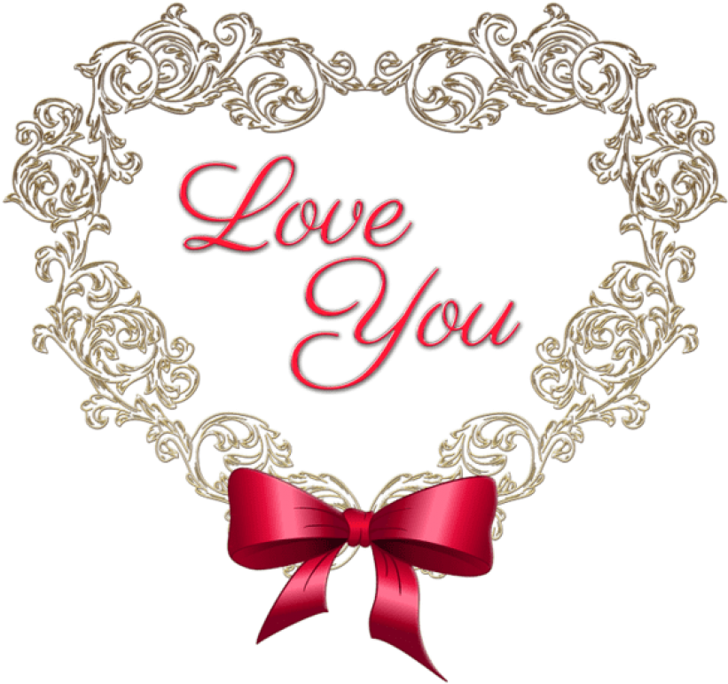 Download Heart With Red Bow Love Youpicture Png Images - Download Heart With Red Bow Love Youpicture Png Images (850x802)