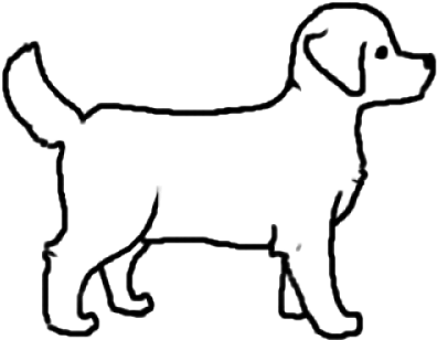 Drawn Golden Retriever Easy - Drawn Golden Retriever Easy (640x480)