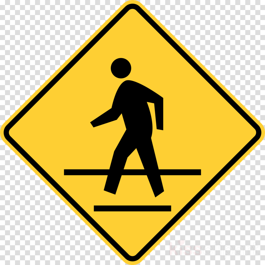 Crosswalk Sign Clipart Pedestrian Crossing Clip Art - Crosswalk Sign Clipart Pedestrian Crossing Clip Art (900x900)