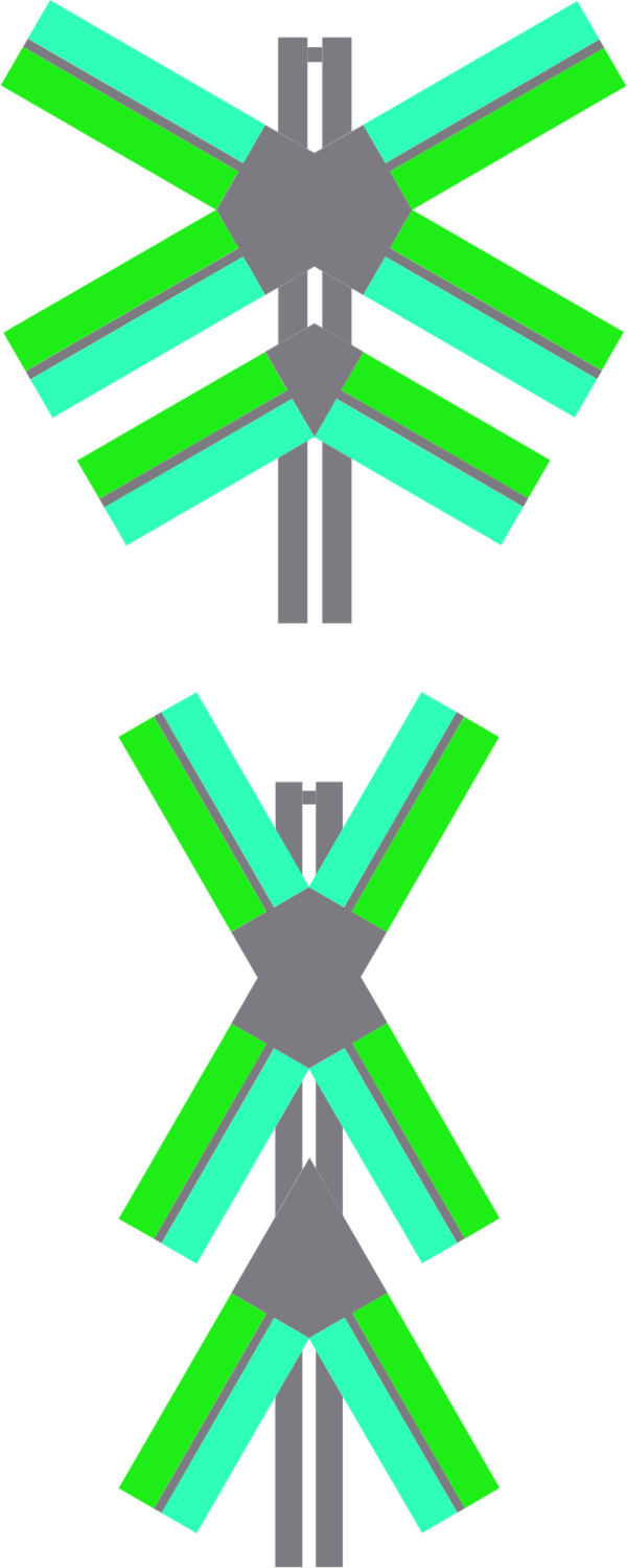 Train Crossing Signals 2 Vector Clip Art Clipart - Train Crossing Signals 2 Vector Clip Art Clipart (600x1498)