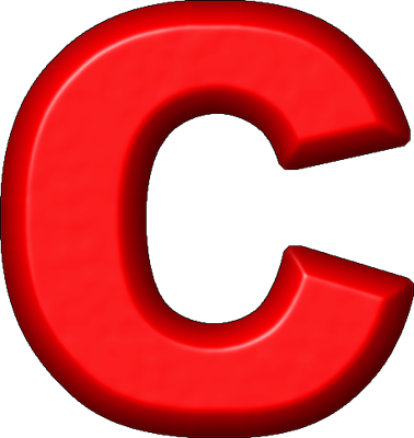 C Clipart Red Letter - C Clipart Red Letter (378x400)