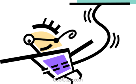 Bungee Jumping Royalty Free Vector Clip Art Illustration - Bungee Jumping Royalty Free Vector Clip Art Illustration (480x295)