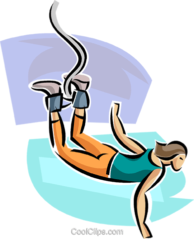 Bungee Jumper Royalty Free Vector Clip Art Illustration - Bungee Jumper Royalty Free Vector Clip Art Illustration (389x480)